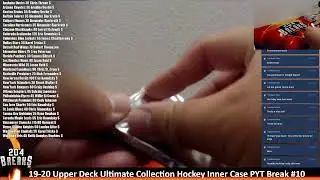 19-20 Upper Deck Ultimate Collection Hockey Inner Case PYT Break #10 [Aug 21 2020]