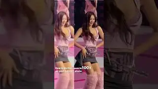 Convert blurry concert photos to 4K clarity💕 #capcut #concert #kpop