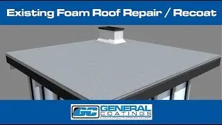 Spray Foam Detail - Existing Foam Roof Repair and Recoat