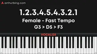 123454321 - Female  - G3 to D5 to F3 - Medium Up Tempo - Vocalize