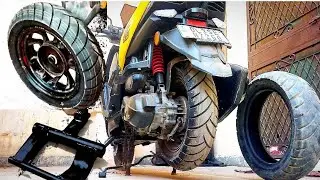 Hwo to makeTVS Ntorq. BS.4Tyre Alignment Problem Solve Kar dala😎😎