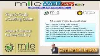 Steps to Create a Coaching Culture | Angelos G. Derlopas