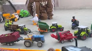 Bada truck ka loading mini farmhouse, Gaadiwale cartoon Bacho Ke Khilone ￼