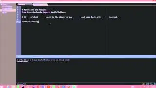 Python 2.7 Tutorial: 3.0 Functions and Modules