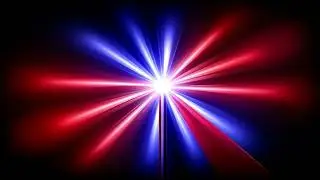 Abstract Red Blue Starburst Light Rays Explosion Glowing Seamless Motion Background Loop 4K 60FPS