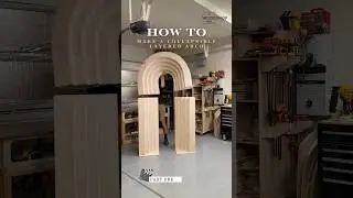 Building a collapsible layered arch #eventdecor #backdrop #woodworking #partydecor