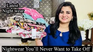 Must Have Night Wear Haul, Kaftaan Night Suit, Top & Pyjama Set, Nighty, T-Shirt, Flared Palazzo