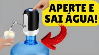Bomba El&eacute;trica para Gal&atilde;o de &Aacute;gua com Torneira e Filtro USB Port&aacute;til  para &Aacute;gua Pura Gal&atilde;o D'&aacute;gua Ga