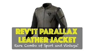 Rev'it Parallax Leather Jacket - great mix of retro & sports!