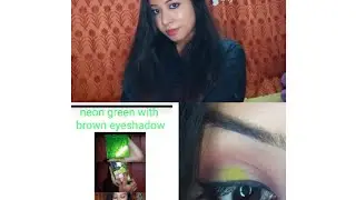 Neon brown eyeshadow... for indian skin ( makeup) #neon #makeup #indian #brownskin #2021