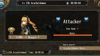 Toram Online -  (4 seconds) Arachnidemon Ultimate Speedrun with Katana
