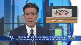 Bomb Threat Discovered In Bathroom At Clearview Regional Middle School In Mullica HIll