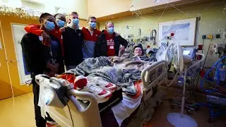 Wisconsin Basketball visits the American Family Children&rsquo;s Hospital