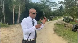 I visited Caratal Road, Cumuto where a father and son were shot and wounded following a land dispute