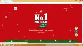 mi 1 rupee flash sale and Christmas offers