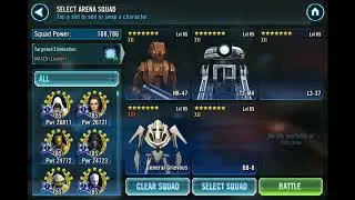 Swgoh GG under HK droids team against drevan (no malak , easy win)