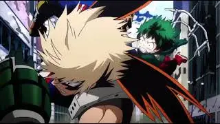 Deku punches Bakugou (Dub)