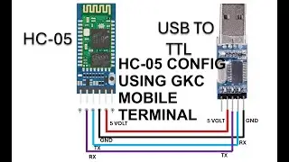 HC05 CONFIGURATION USING GKC MOBILE TERMINAL COMPLETE PROCESS