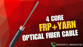 4 core optical fibre cable FRP PLUS YARN