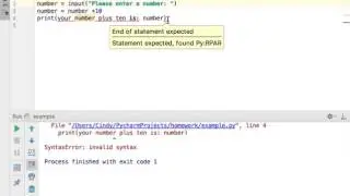 Simple Python Code Debugging In PyCharm Edu