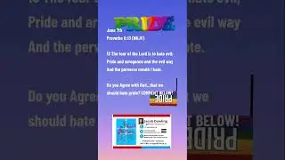 Do you hate PRIDE? We should love humility + meekness! Like Jesus! #pride #pridemonth #hateevil