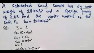 Solved Problems of basic soil mechanics and soil interrelationship  Part 3  @Civil Mentors