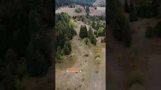 Mountain Drone Video Aerial view panorama scenic Gela Village Rhodope Mountains Bulgaria short