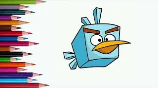 Ice Bird Drawing from Angry Bird | Angry Bird Drawings | Mady Arts