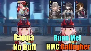 How Much Does Ruan Mei & HMC & Gallagher Buff Rappa ? || HSR