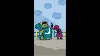 ANIME vs SQUID GAME: Who SURVIVES? (EPIC Crossover). #amimation #cartoon #comic #squidgame 