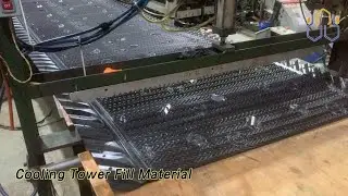 PVC Cooling Tower Fill Material 915mm / 1520mm For Increase Viscosity