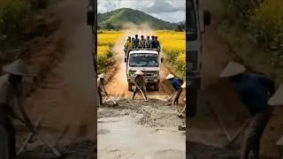 Road Collapses &mdash; Truck Swallowed by Earth! | #Shorts