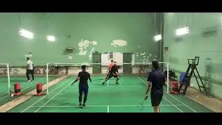 (1012) Kartar & Vishal vs. Ayush & Abhishek (Shuttler's Action Game) #badminton #doubles #iitr #iit