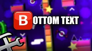 MY FIRST CREATOR POINT | BottoM texT by me | Geometry dash
