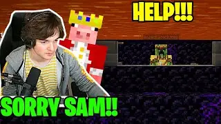 AWESAMDUDE попадает в тюрьму по приказу Technoblade и Tubbo (Dream SMP)
