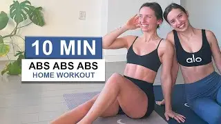 10 Minute Intense Abs Workout (No Equipment) | Twice as Fit