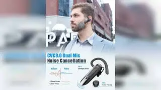 Review: Link Dream Bluetooth Earpiece Wireless CVC8.0 Headset for Cell Phone Dual Mic Noise Ca...