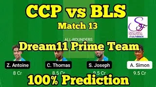 CCP vs BLS Dream11 Team Prediction, CCP vs BLS St Lucia T10 Match 13 Prediction, BLS vs CCP Team