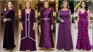 Designer Purple Mother of the Bride Gowns 2026: Luxury Evening Dresses & Formal Gown Styles for Moms