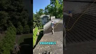 Как правильно выполнить мягкую мойку крыши.