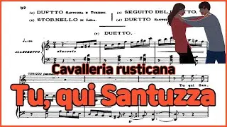 Tu, qui Santuzza - [Cavalleria rusticana] 'P.Mascagni' Piano Accompaniment