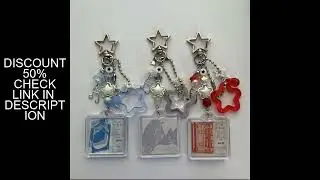 Handmade wave to earth beaded keychain star fairy core keychain
