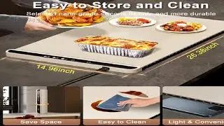 Electric Warming Tray Food Warmer Plate Foldable Portable Smart Food Fast Heating Electric Warming