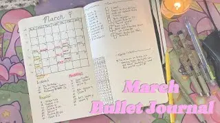 March Bullet Journal I Minimalist Design