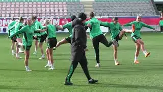 The Republic of Ireland national women's team training in Leuven on 27.10.2025
