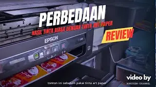 Perbedaan Hasil Cetak Kertas Stiker Glossy menggunakan Tinta Dye/ original dengan Tinta Art paper‼️