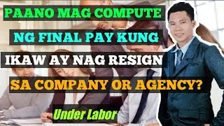 How to Compute Final Pay of an Employee