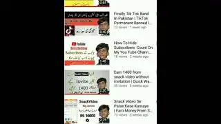 How To Earn Money From Snack Video | Snack Video Se Paisy Kesy Kamaye | Ahsan Vidz