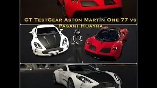 GT TestGear #1 test Aston Martin One 77 vs Pagani Huayra on Silverstone