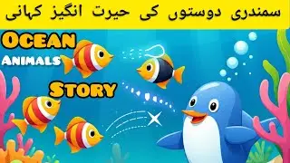 Ocean Friends World | Beautiful Sea Animals Story in Urdu | Kids Animation TV 